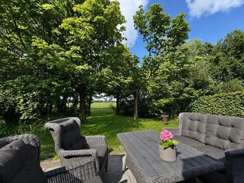 Terras met uitzicht op het land